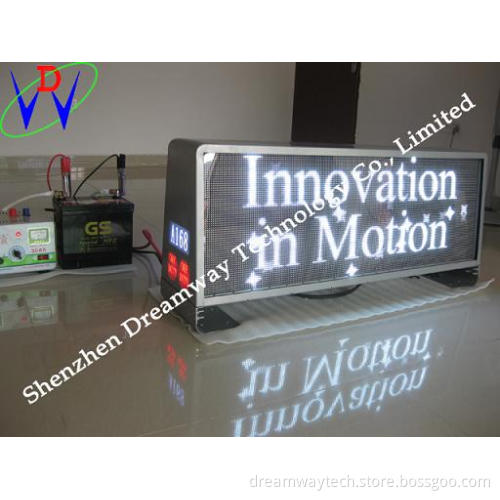 UK Taxi Roof Signs Advertising LED Display